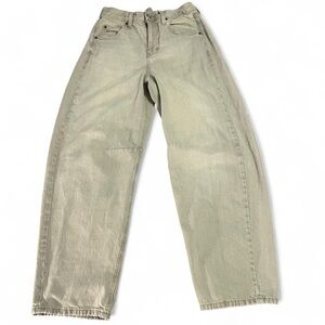 BDG Green Wash Barrel Leg Jeans